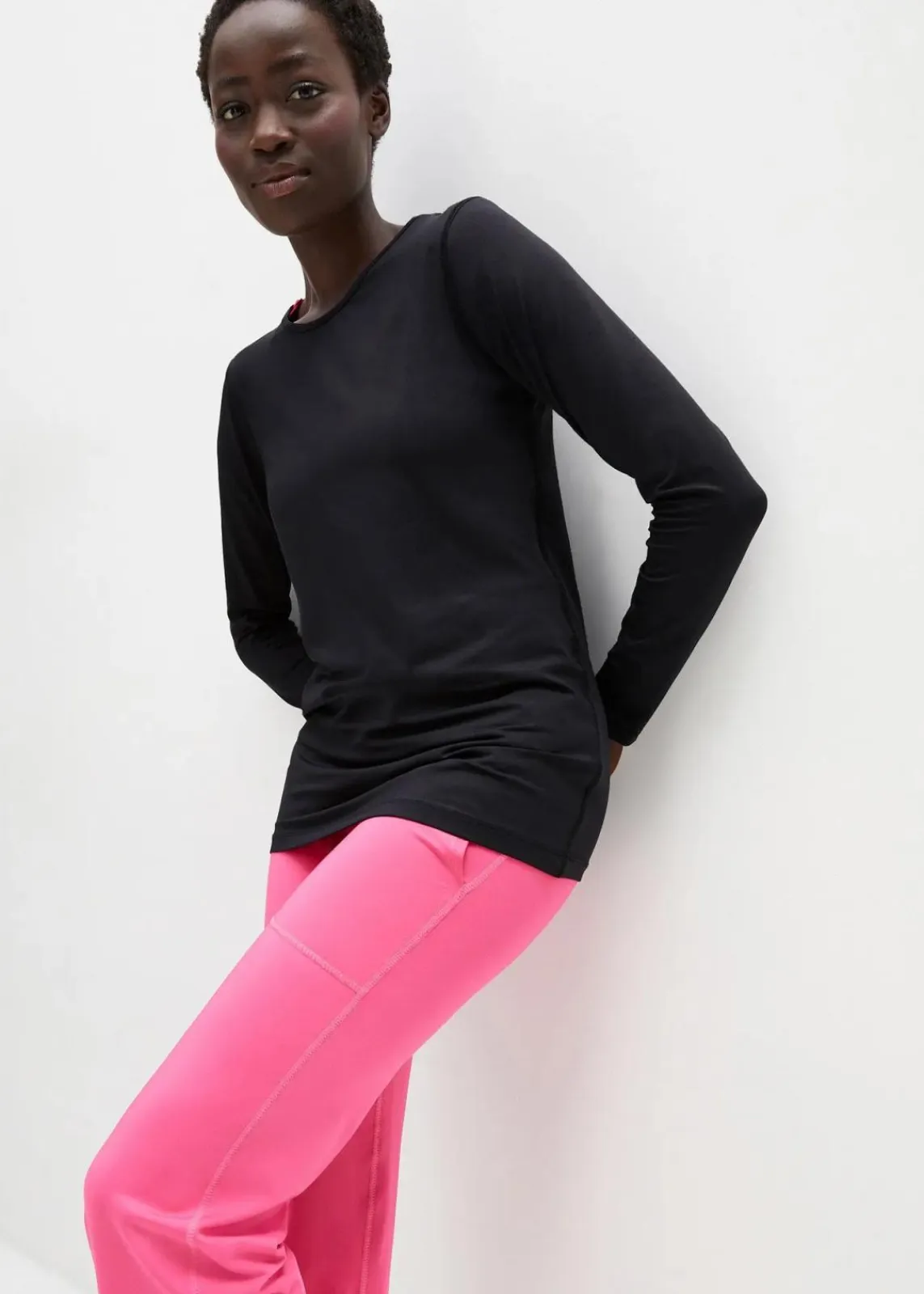 bonprix Bekleidung·Sweat|Sportbekleidung^Sport Longshirt, schnelltrocknend schwarz