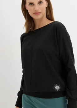 bonprix Bekleidung·Jumpsuits|Bekleidung·Sweat^Sport Thermoshirt, locker geschnitten schwarz