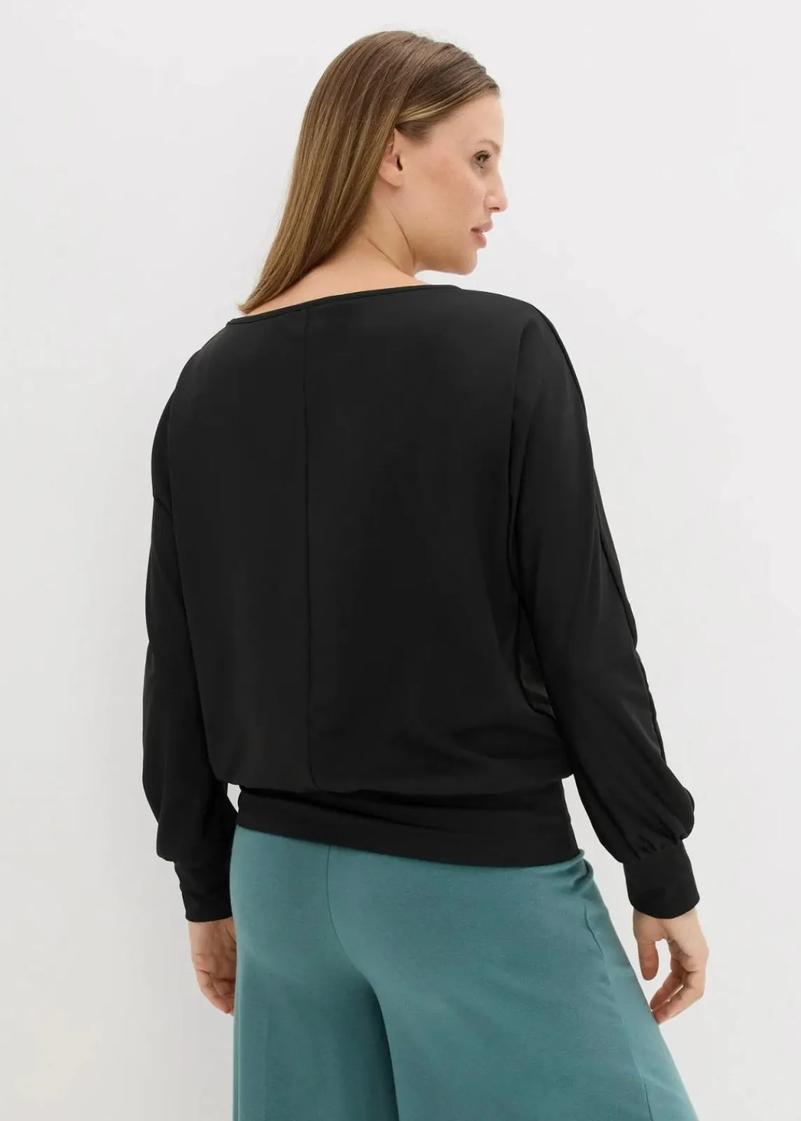 bonprix Bekleidung·Jumpsuits|Bekleidung·Sweat^Sport Thermoshirt, locker geschnitten schwarz