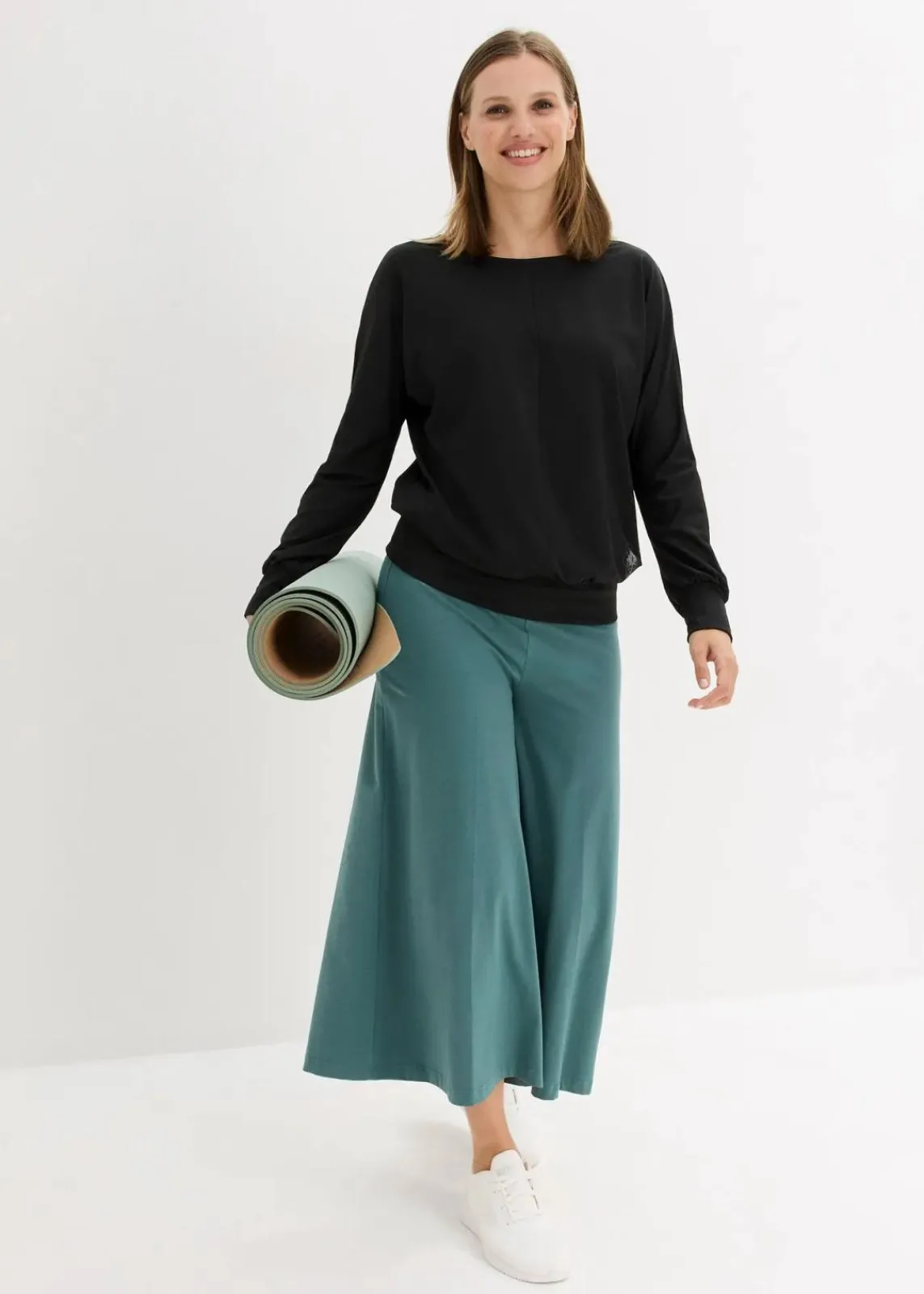 bonprix Bekleidung·Jumpsuits|Bekleidung·Sweat^Sport Thermoshirt, locker geschnitten schwarz