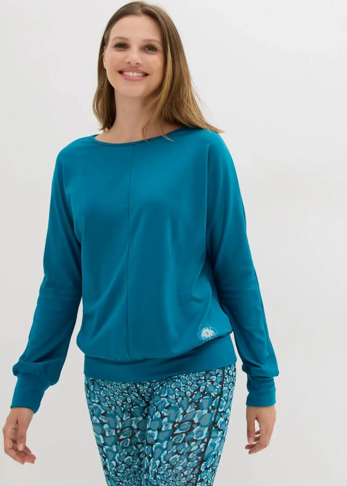 bonprix Shirts & Tops|Sportbekleidung^Sport Thermoshirt, locker geschnitten meerestürkis