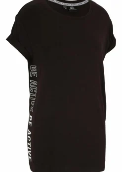 bonprix Bekleidung·Sweat|Nachhaltigere Materialien^Sport T-Shirt schwarz bedruckt