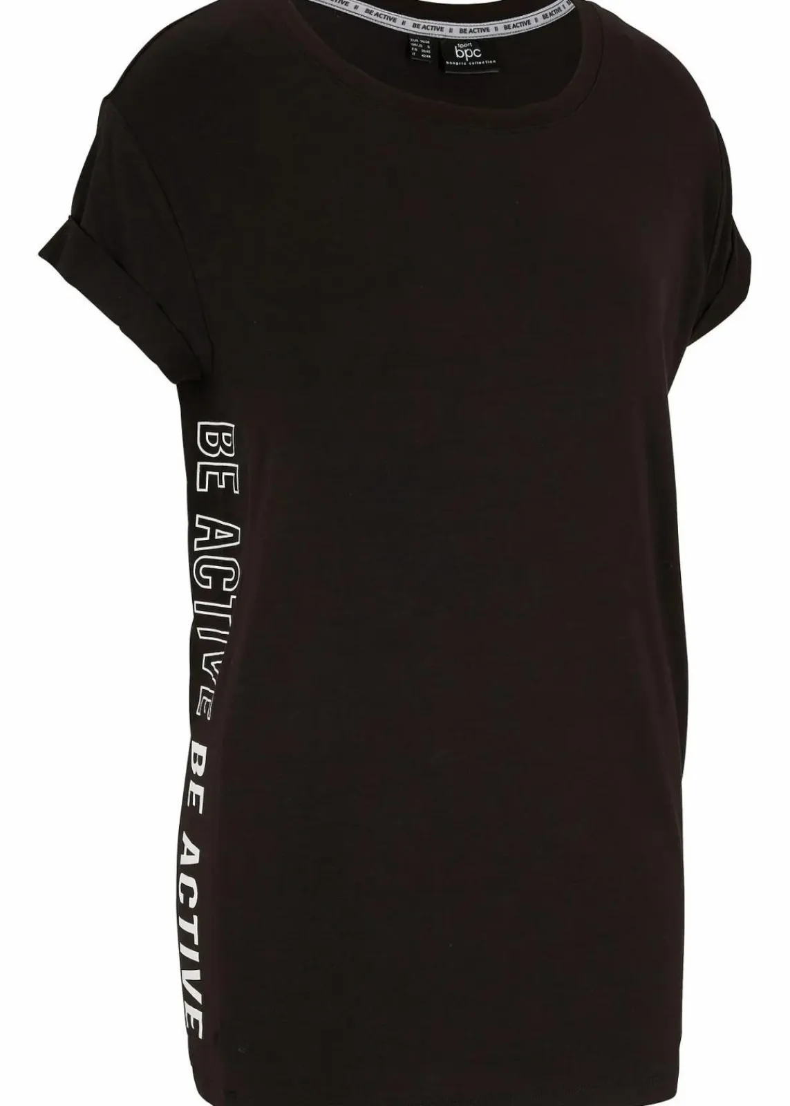 bonprix Bekleidung·Sweat|Nachhaltigere Materialien^Sport T-Shirt schwarz bedruckt