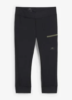 bonprix Bekleidung·Sweat|Bekleidung·Kleider^Sport-Capri-Leggings, schnelltrocknend schwarz
