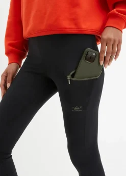bonprix Bekleidung·Sweat|Bekleidung·Kleider^Sport-Capri-Leggings, schnelltrocknend schwarz