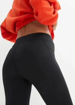 bonprix Bekleidung·Sweat|Bekleidung·Kleider^Sport-Capri-Leggings, schnelltrocknend schwarz