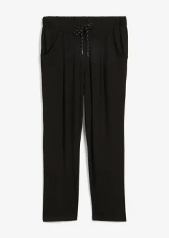 bonprix Bekleidung·Kleider|Hosen^Sporthose aus nachhaltiger Viskose, 7/8-Länge schwarz