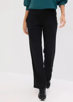 bonprix Bekleidung·Sweat|Bekleidung·Kleider^Sporthose mit Eingriffstaschen, schnelltrocknend schwarz