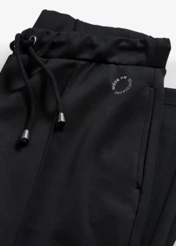 bonprix Bekleidung·Sweat|Bekleidung·Kleider^Sport-Hose mit Ziernähten schwarz