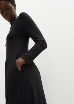 bonprix Bekleidung·Homewear|Jumpsuits^Sport-Jumpsuit aus fließender Viskose schwarz