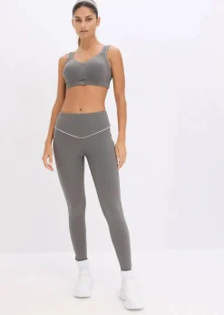 bonprix Bekleidung·Sweat|Bekleidung·Kleider^Sport-Leggings aus stabilem Baumwollgriff granitgrau
