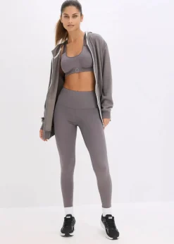 bonprix Bekleidung·Sweat|Bekleidung·Kleider^Sport-Leggings, schnelltrocknend granitgrau