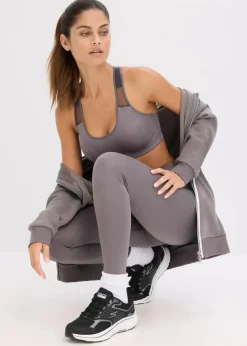bonprix Bekleidung·Sweat|Bekleidung·Kleider^Sport-Leggings, schnelltrocknend granitgrau