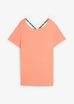 bonprix Shirts & Tops|Sportbekleidung^Sport-Longshirt mit Rückenausschnitt lachs