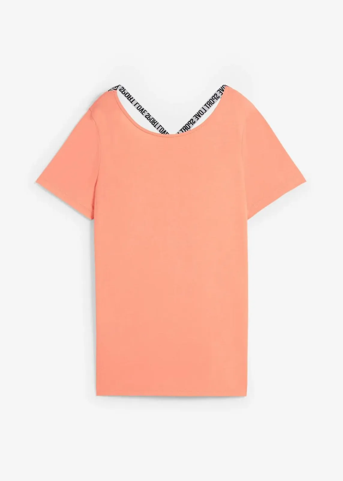 bonprix Shirts & Tops|Sportbekleidung^Sport-Longshirt mit Rückenausschnitt lachs