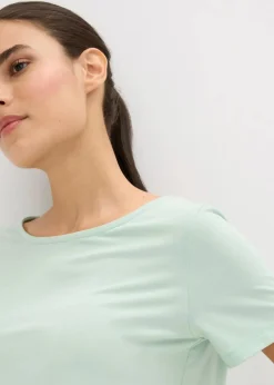 bonprix Shirts & Tops|Sportbekleidung^Sport-Longshirt mit Rückenausschnitt hellschilf