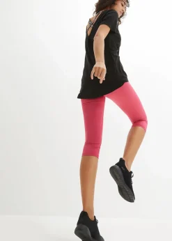 bonprix Bekleidung·Sweat|Nachhaltigere Materialien^Sport-Longshirt mit Rückenausschnitt schwarz