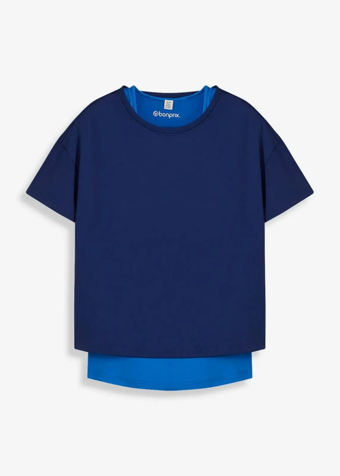 bonprix Bekleidung·Sweat|Sportbekleidung^Sport-Shirt marineblau/horizontblau