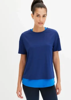 bonprix Bekleidung·Sweat|Sportbekleidung^Sport-Shirt marineblau/horizontblau