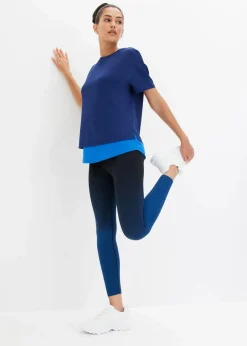 bonprix Bekleidung·Sweat|Sportbekleidung^Sport-Shirt marineblau/horizontblau