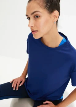bonprix Bekleidung·Sweat|Sportbekleidung^Sport-Shirt marineblau/horizontblau