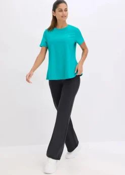 bonprix Bekleidung·Sweat|Nachhaltigere Materialien^Sport-Shirt aus stabilem Baumwollgriff smaragd