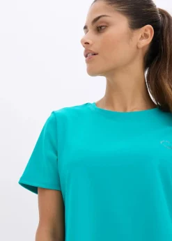 bonprix Bekleidung·Sweat|Nachhaltigere Materialien^Sport-Shirt aus stabilem Baumwollgriff smaragd