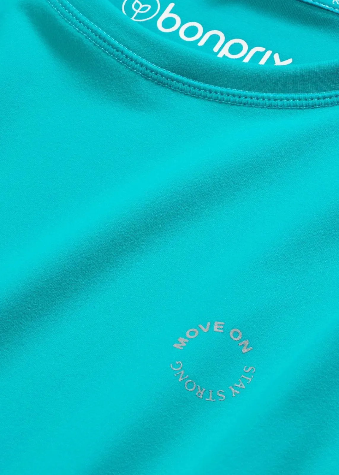 bonprix Bekleidung·Sweat|Nachhaltigere Materialien^Sport-Shirt aus stabilem Baumwollgriff smaragd