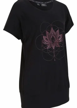 bonprix Bekleidung·Sweat|Nachhaltigere Materialien^Sport-Shirt, Loose Fit schwarz bedruckt