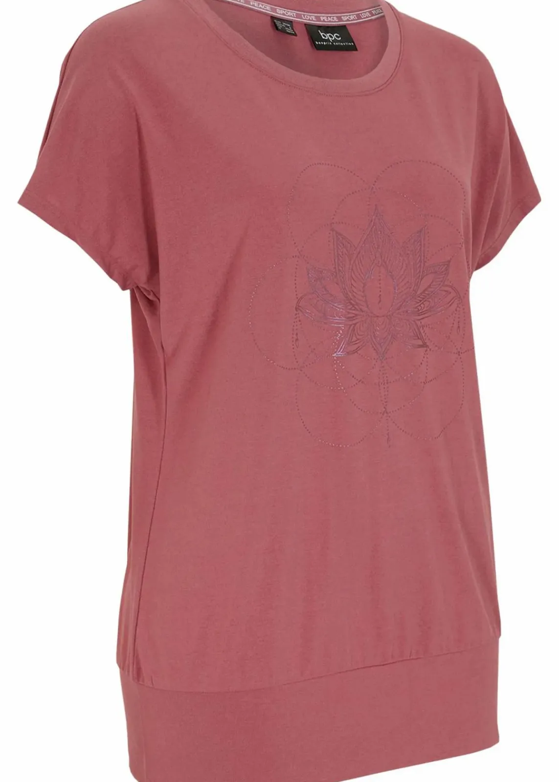 bonprix Shirts & Tops|Sportbekleidung^Sport-Shirt, Loose Fit softbeere bedruckt