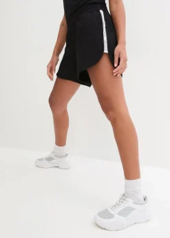 bonprix Bekleidung·Outdoorbekleidung|Bekleidung·Kleider^Sport-Shorts mit Kontraststreifen schwarz