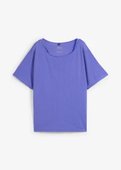 bonprix Bekleidung·Sweat|Sportbekleidung^Sport-Top mit Mesh-Shirt (2-tlg. Set) blaulila