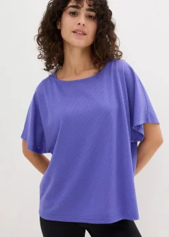 bonprix Bekleidung·Sweat|Sportbekleidung^Sport-Top mit Mesh-Shirt (2-tlg. Set) blaulila