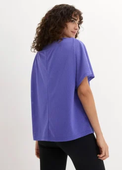 bonprix Bekleidung·Sweat|Sportbekleidung^Sport-Top mit Mesh-Shirt (2-tlg. Set) blaulila