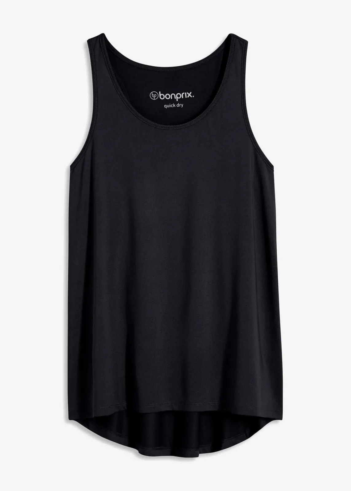 bonprix Shirts & Tops|Sportbekleidung^Sport-Top mit Racerback, schnelltrocknend schwarz
