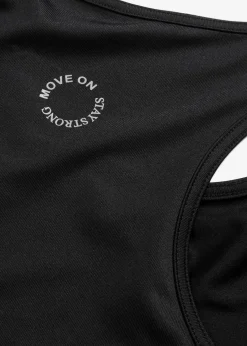 bonprix Shirts & Tops|Sportbekleidung^Sport-Top mit Racerback, schnelltrocknend schwarz
