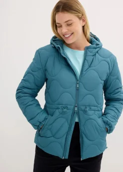 bonprix Bekleidung·Hosen|Nachhaltigere Materialien^Steppjacke mattpetrol