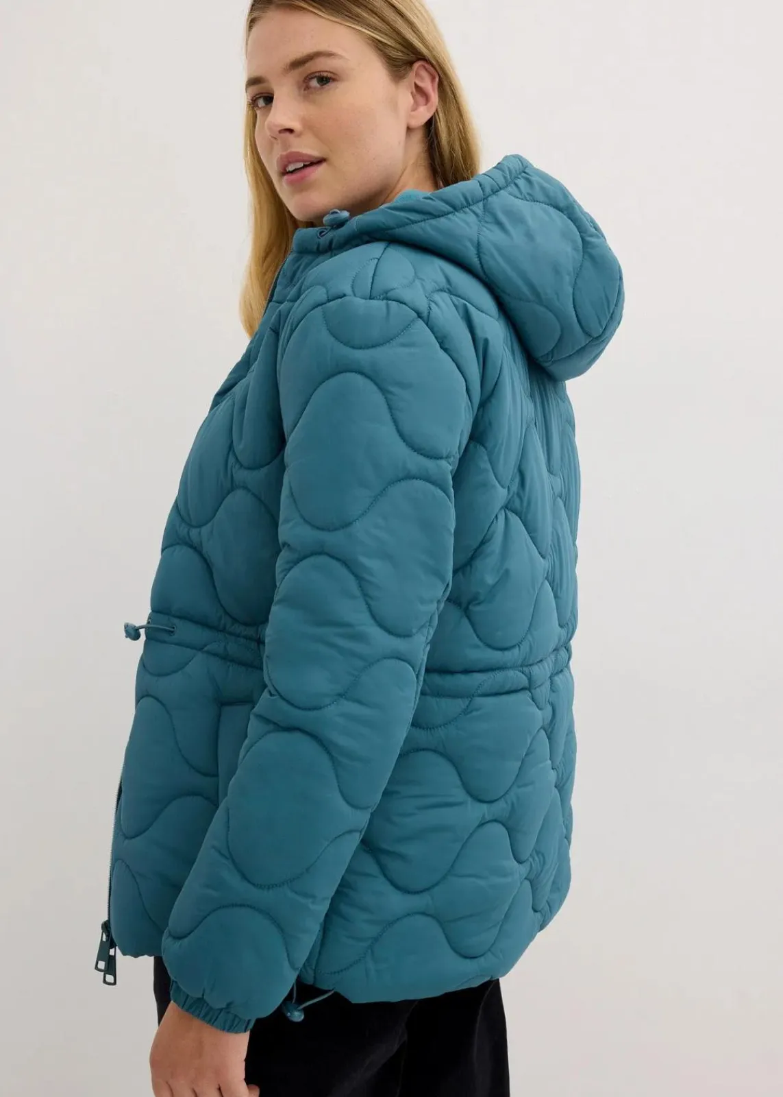 bonprix Bekleidung·Hosen|Nachhaltigere Materialien^Steppjacke mattpetrol