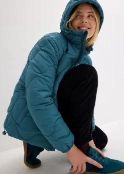 bonprix Bekleidung·Hosen|Nachhaltigere Materialien^Steppjacke mattpetrol