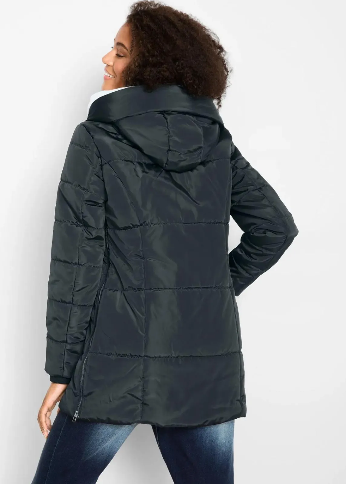 bonprix Bekleidung·Hosen|Jacken & Mäntel^Steppjacke schwarz