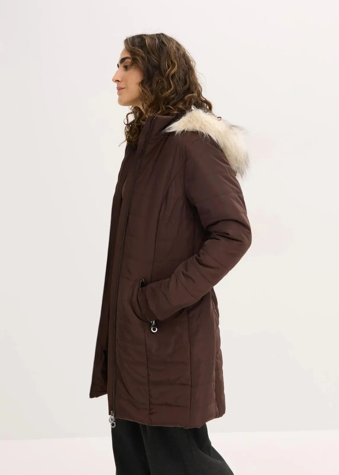 bonprix Nachhaltigere Materialien|Jacken & Mäntel^Steppjacke dunkelbraun