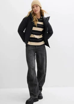 bonprix Jacken & Mäntel|Bekleidung·Hosen^Steppjacke schwarz
