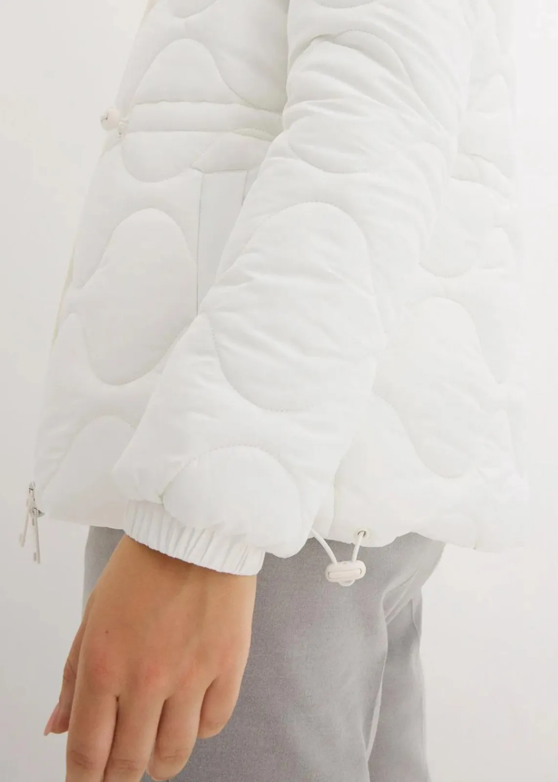 bonprix Jacken & Mäntel|Nachhaltigere Materialien^Steppjacke wollweiß