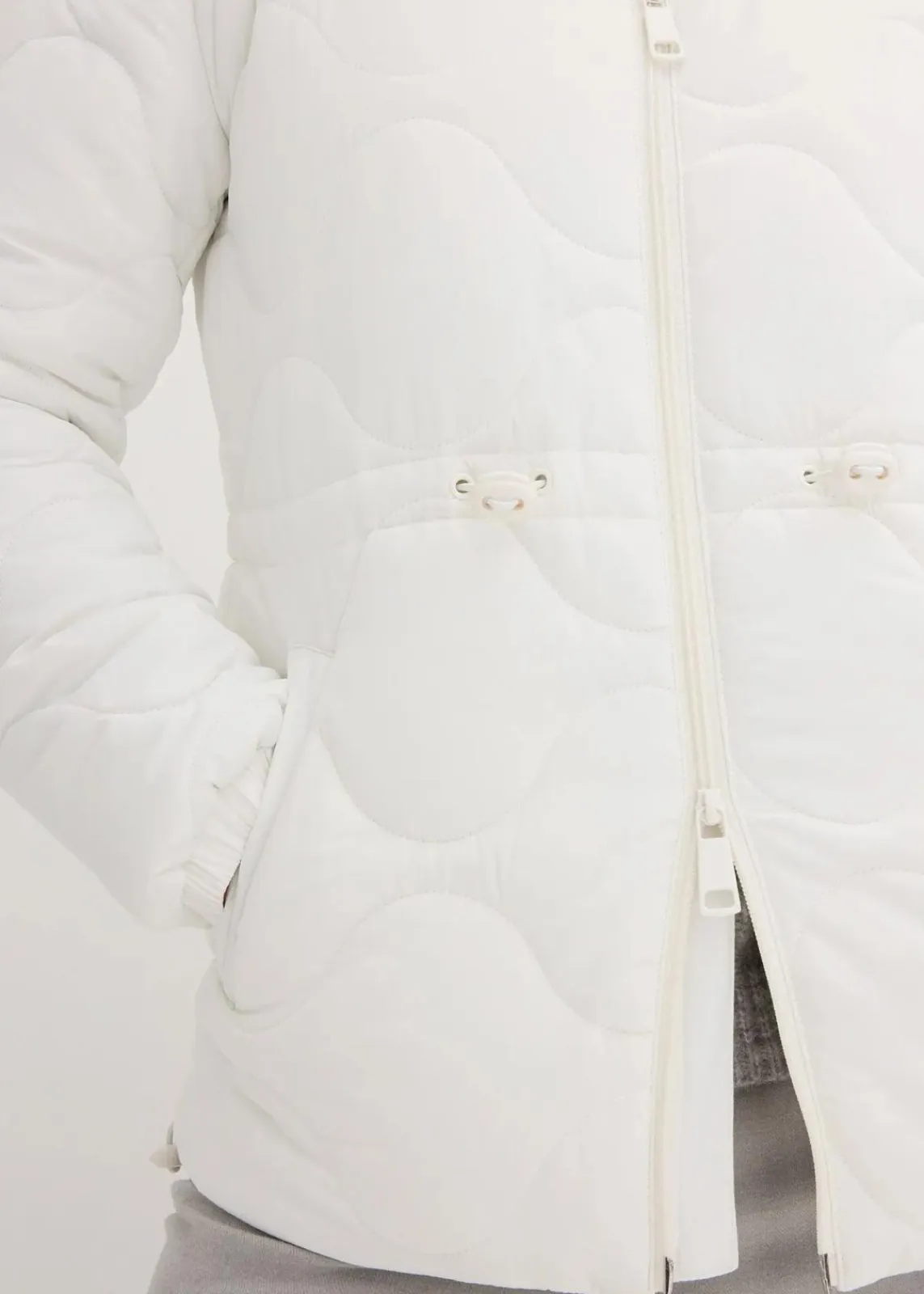 bonprix Jacken & Mäntel|Nachhaltigere Materialien^Steppjacke wollweiß