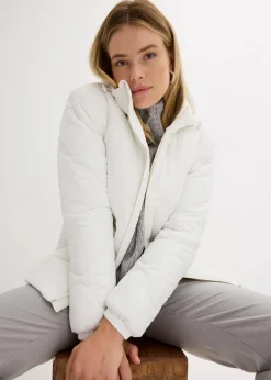 bonprix Jacken & Mäntel|Nachhaltigere Materialien^Steppjacke wollweiß