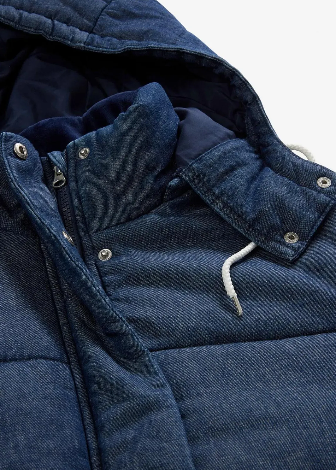 bonprix Jacken & Mäntel|Bekleidung·Hosen^Steppjacke aus Denim dunkelblau denim