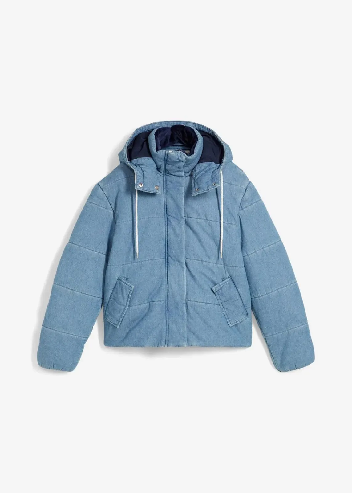 bonprix Bekleidung·Hosen|Jacken & Mäntel^Steppjacke aus Denim eisblau denim