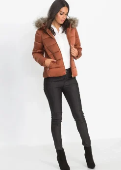 bonprix Jacken & Mäntel|Nachhaltigere Materialien^Steppjacke aus recyceltem Polyester kastanienbraun
