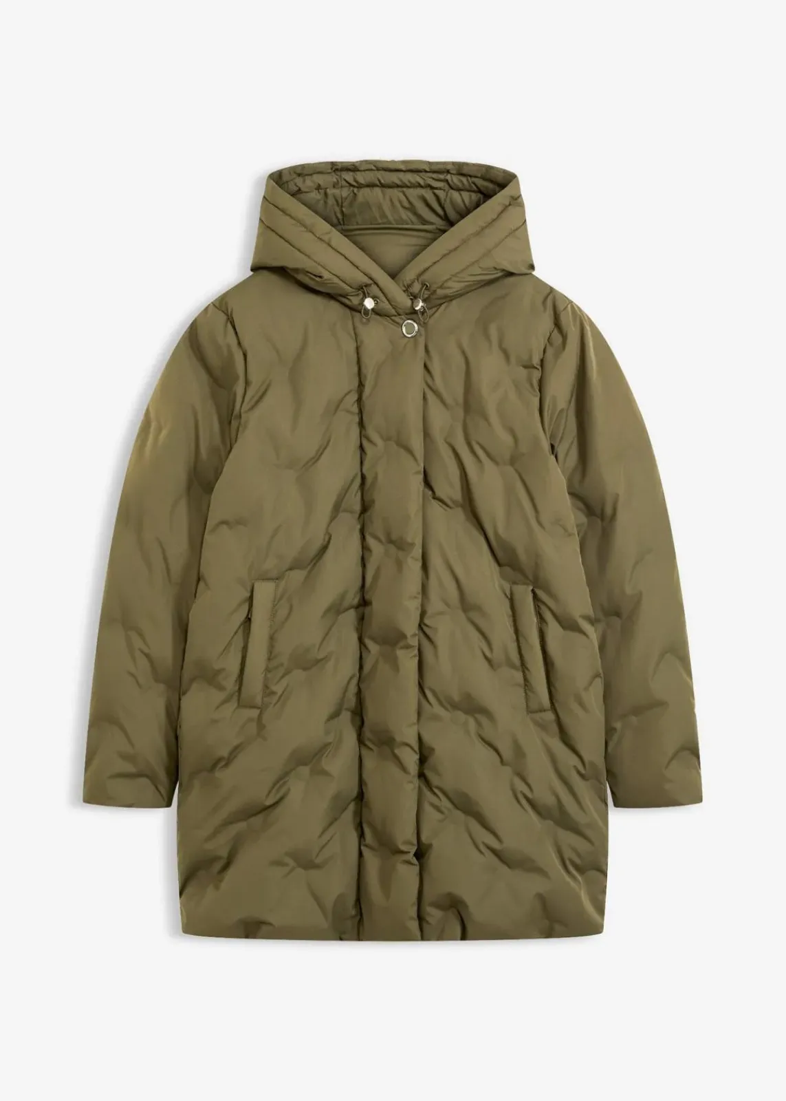 bonprix Bekleidung·Hosen|Jacken & Mäntel^Steppjacke in 2-in-1-Optik dunkeloliv