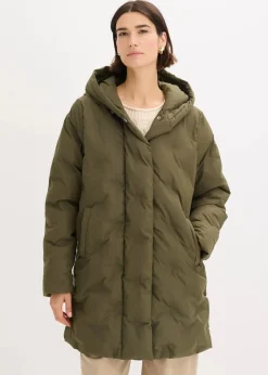 bonprix Bekleidung·Hosen|Jacken & Mäntel^Steppjacke in 2-in-1-Optik dunkeloliv
